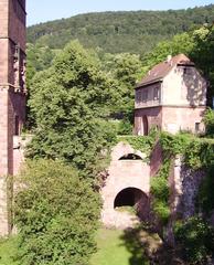 Old bridge and bridge house of Heidelberg castle