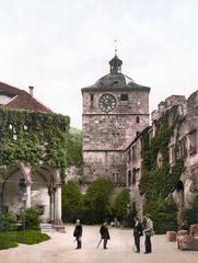 Historic Ruprechtsbau section of Heidelberg Castle