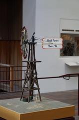 An exhibit of Daniel Halladay's self-regulating windmill system at Deutsches Museum Munich