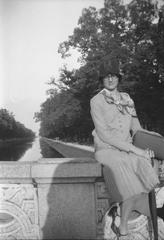 Helen Hagelton standing near Nymphenburg Palace in Munich