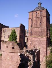 Seltenleer and gate tower of Heidelberg Castle