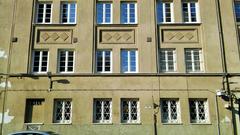 Teleki László tér buildings with classical architecture
