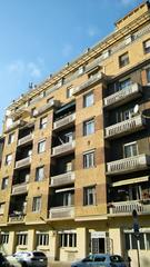Teleki László Square buildings in Budapest showcasing classic architecture
