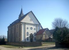 Goslar-Grauhof Stiftskirche St. Georg church viewed from northwest showing historic architecture