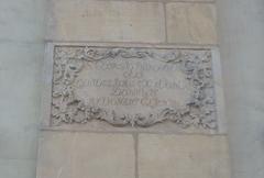 Dedication plaque on the east wall of Stiftskirche St. Georg in Goslar-Grauhof