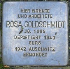 Stolperstein Dedicated To Rosa Goldschmidt