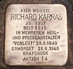 Stolperstein Dedicated To Richard Karras
