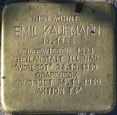 Stolperstein Dedicated To Emil Kaufmann
