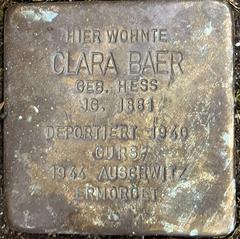 Stolperstein Dedicated To Clara Baer
