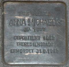 Stolperstein Dedicated To Anna Michaelis