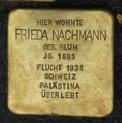 Stolperstein Dedicated To Frieda Nachmann