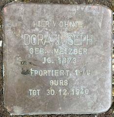 Stolperstein Dedicated To Dora Joseph
