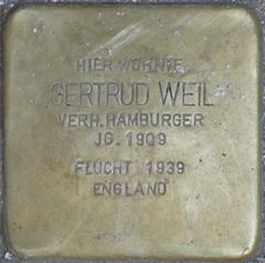 Stolperstein Dedicated To Gertrud Weil