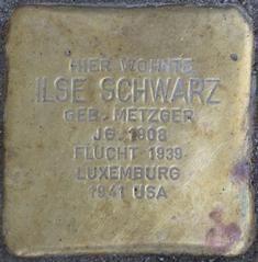 Stolperstein Dedicated To Ilse Schwarz