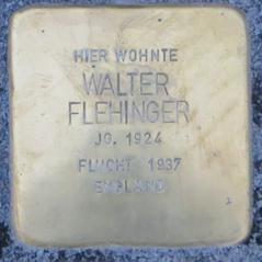 Stolperstein Dedicated To Walter Flehinger