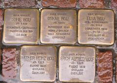 Stolperstein Dedicated To Oskar Wolf