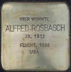 Stolperstein Dedicated To Alfred Rosbasch
