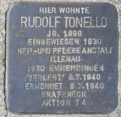 Stolperstein Dedicated To Rudolf Tonello