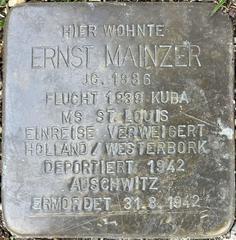 Stolperstein Dedicated To Ernst Mainzer