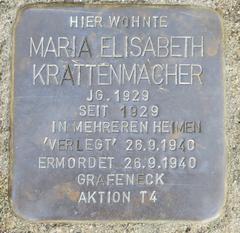 Stolperstein Dedicated To Maria Elisabeth Krattenmacher