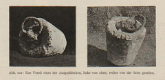 Lead plug from copper basins of ancient Egyptian drainage system