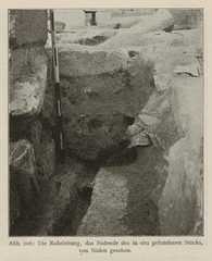 Carved limestone drainage channel from Ancient Egypt