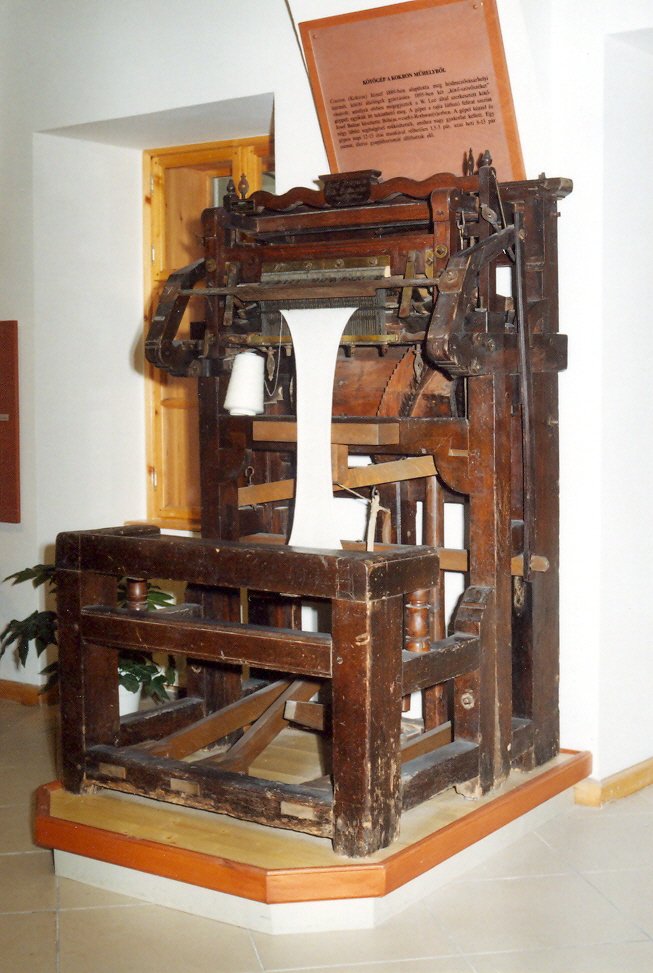 19th century knitting machine in Óbuda Museum Budapest Hungary