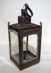 Lantern flashed from belfry of Christ Church in Boston for Paul Revere during American Revolutionary War exhibit