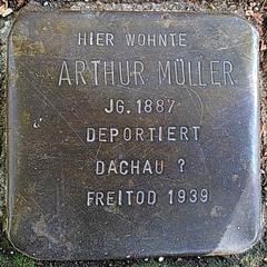 Stolperstein Dedicated To Arthur Müller