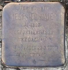 Stolperstein Dedicated To Siegfried Maier