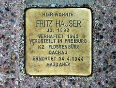 Stolperstein Dedicated To Fritz Hauser