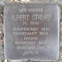 Stolperstein Dedicated To Albert Strupp