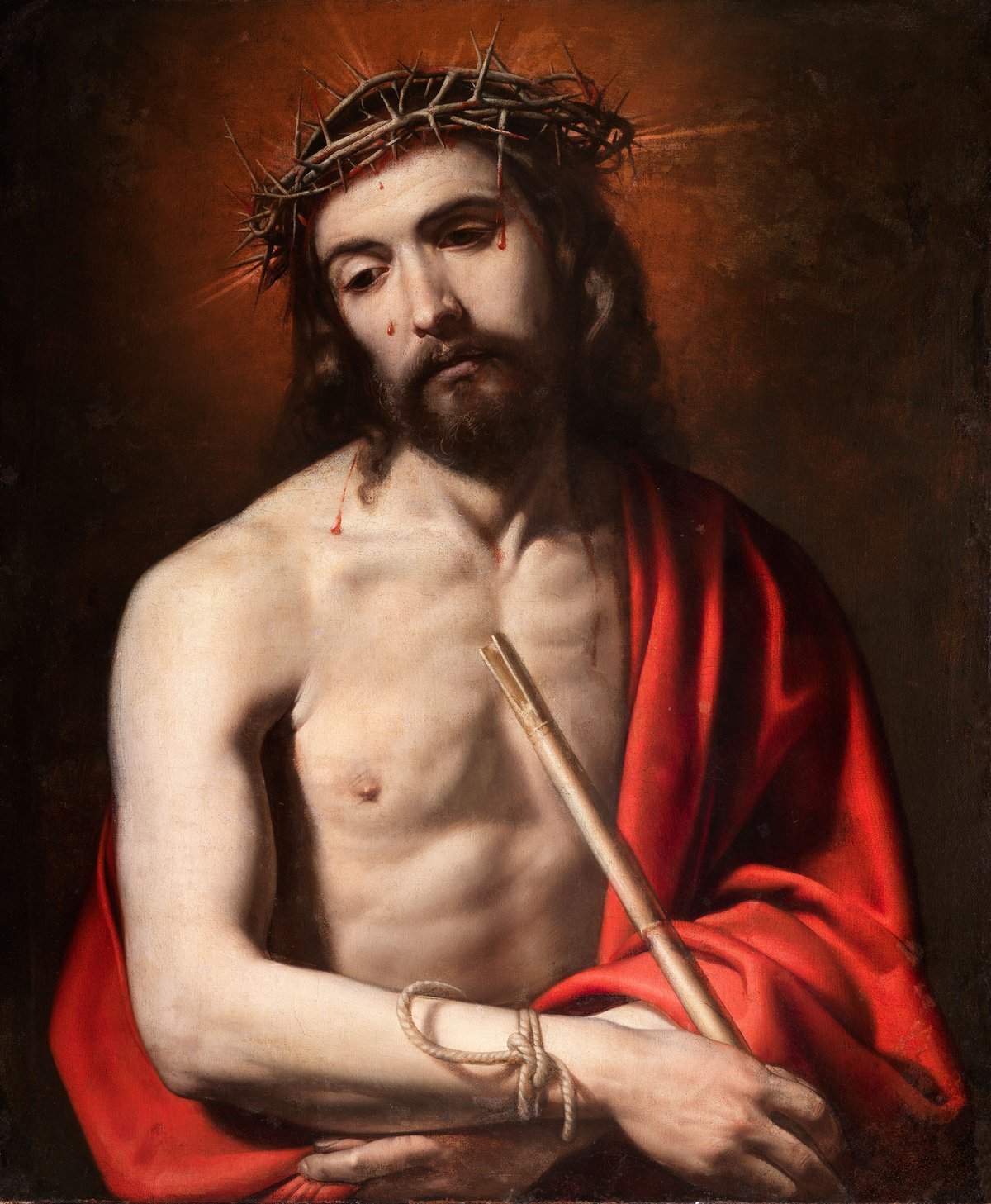 Painting of Ecce Homo by Antonio Arias, oil on canvas