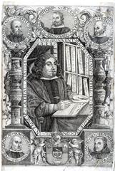 Portrait of Bonaventura de Tristany surrounded by medallions of his ancestors and coat of arms
