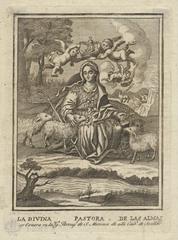Divina Pastora de las Almas engraving by Diego San Román from Real Academia de Bellas Artes de San Fernando