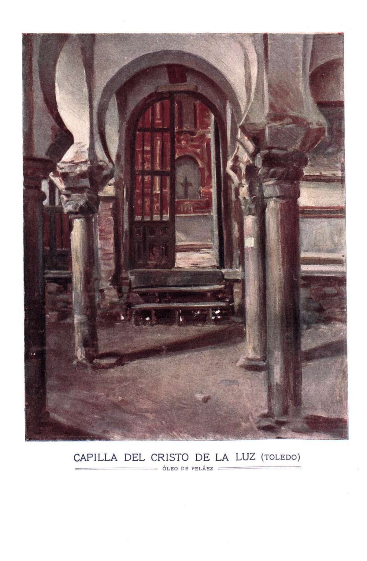 Capilla del Cristo de la Luz in Toledo painted by Peláez