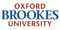 Oxford Brookes University logo with vibrant colors