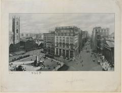 Banque d'Hochelaga building in Montreal viewed from across the square