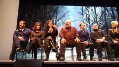 Post-show meeting of actors and actresses from the Les diaboliques play at Théâtre du Rideau-Vert in Montreal