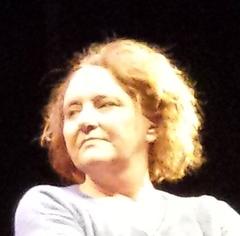 Annick Bergeron at Rideau Vert Theatre in Montreal after The Elephant Man play