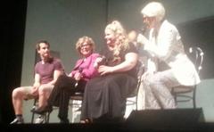 Patrick Hivon, Denise Filiatrault and Geneviève Schmidt at Rideau Vert theatre in Montreal