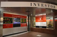 Scotia Plaza stock data display board
