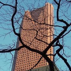 Scotia Plaza tower viewed from across the street at the TD Centre in Toronto