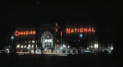 Canadian National Depot in Vancouver BC in winter 1981