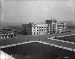 Vancouver Pacific Central Station exterior and surrounding grounds