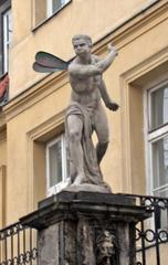 Varsavia Palazzo dei Quattro Venti statue of wind Zefiro