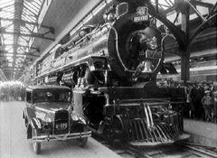 Canadian Pacific Railway locomotive No. 8000 displayed at Montreal's Windsor Station