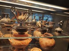Ancient pottery displayed at Medelhavsmuseet in Stockholm