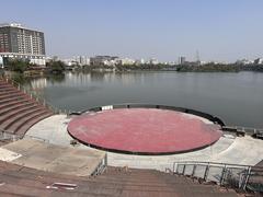 Hatirjheel Amphitheatre centre stage with seating area