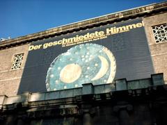 Exhibition poster for Der geschmiedete Himmel in Halle Saale 2004 05